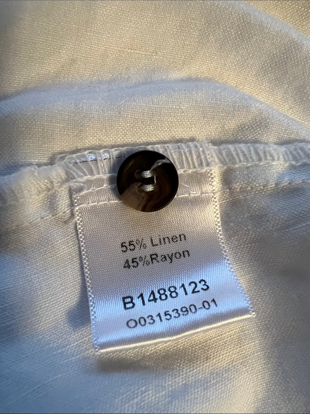 Kleen White Cream Lace-Trim Button-Front Blouse XL Boho Cottagecore Resortwear - Picture 7 of 11